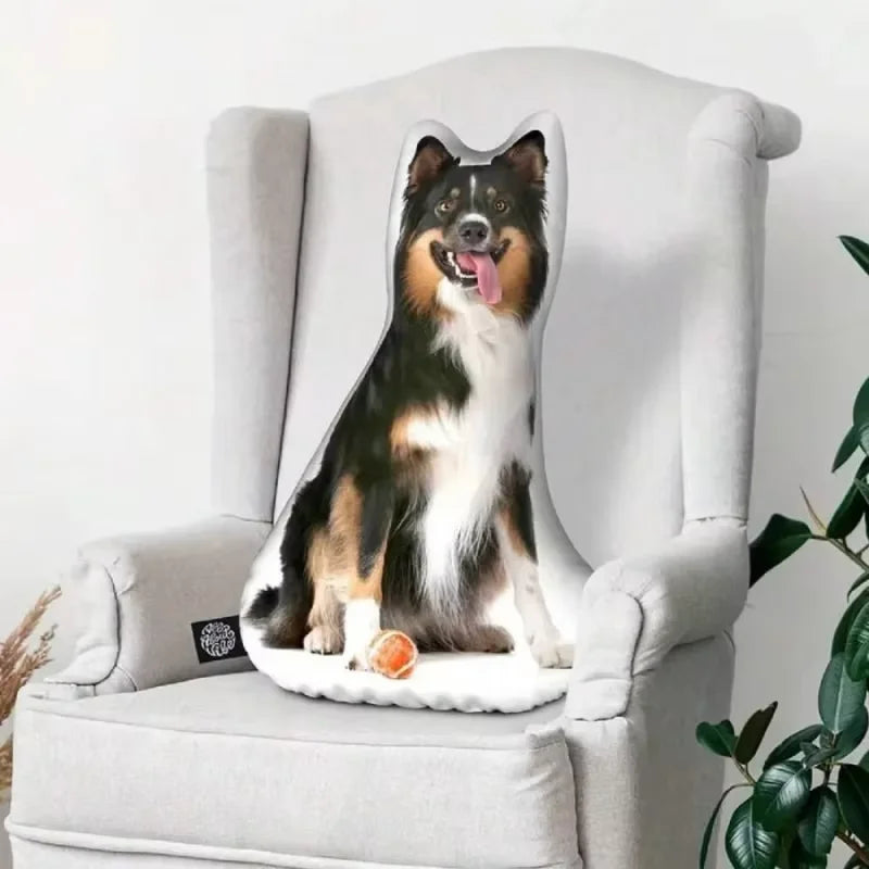 Oreiller photo pour animaux de compagnie personnalisé, coussin de chat en forme 3D personnalisé