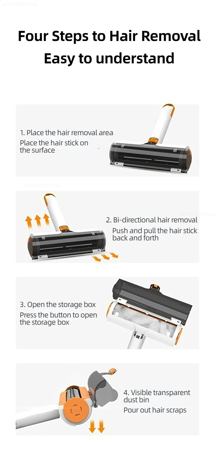 RolloClean™ – Rouleau Anti-Poils Réutilisable